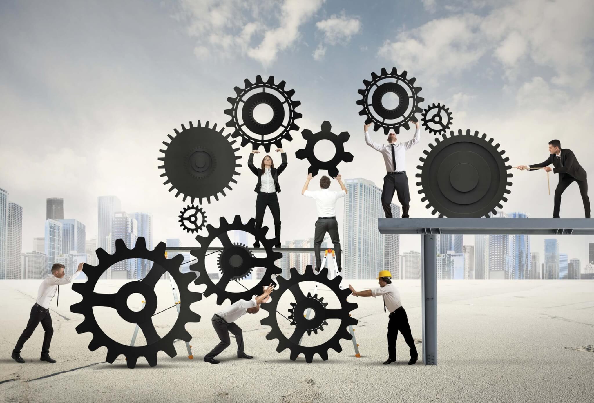 Changemanagement bei Unternehmensnachfolge - Teamarbeit in einem Unternehmen